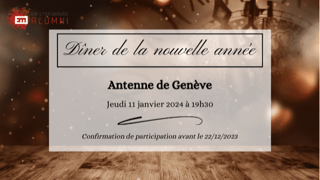 Dîner de la nouvelle année - Antenne de Genève - 11/01/2024 🇨🇭