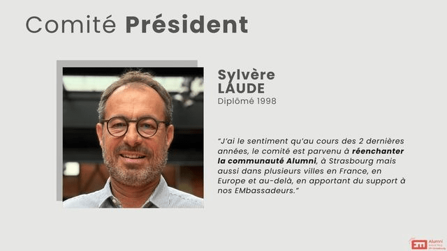 Portrait de Sylvère Laude - Président