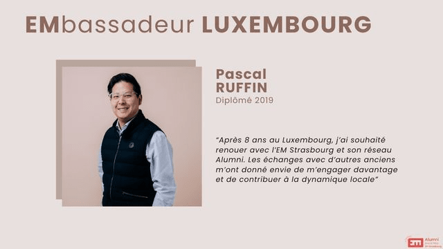 Portrait de Pascal Ruffin - EMbassadeur Luxembourg